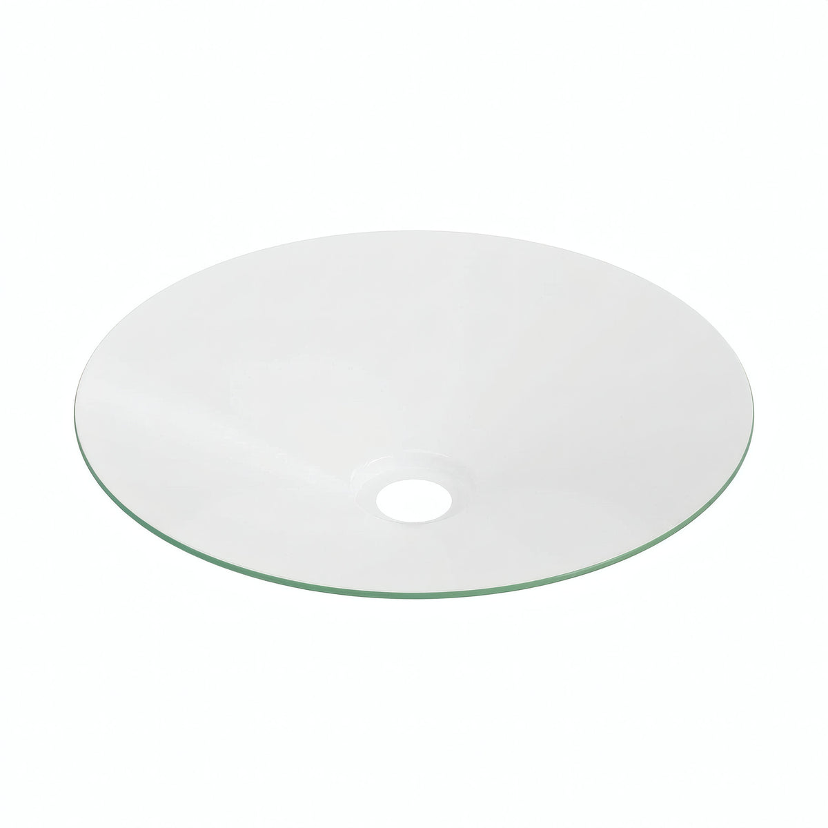Flat enamelled metal lampshade Ø 30 cm for E27 socket — Meadow green