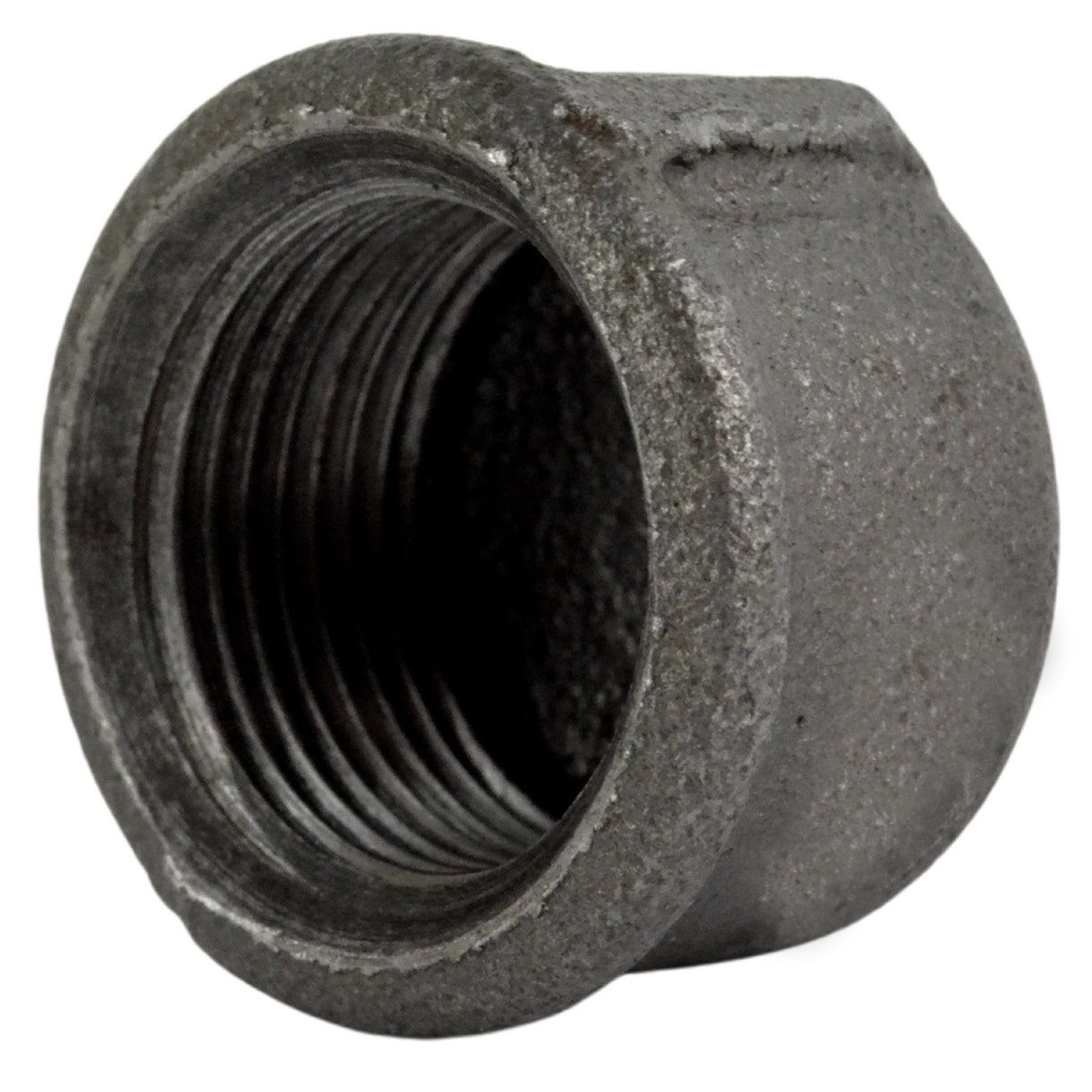 Eco black cast iron female plug - threaded plumbing fitting - view 3