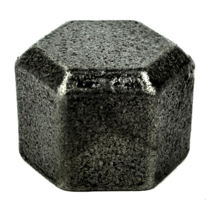 Premium black cast iron female plug - threaded plumbing fitting