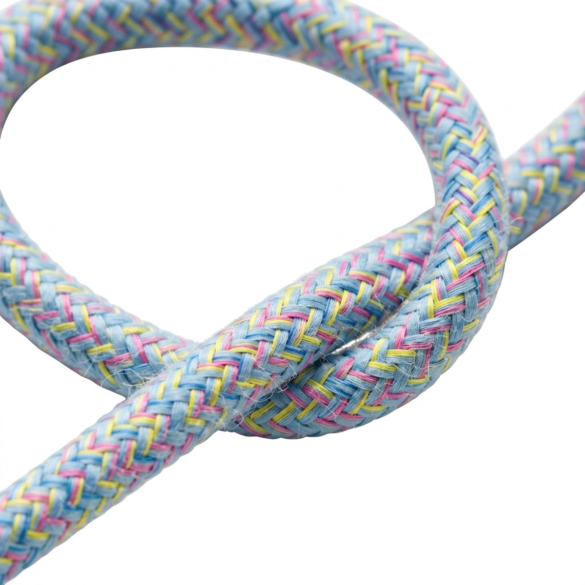 Round cotton fabric cable – Lollipop, braid detail