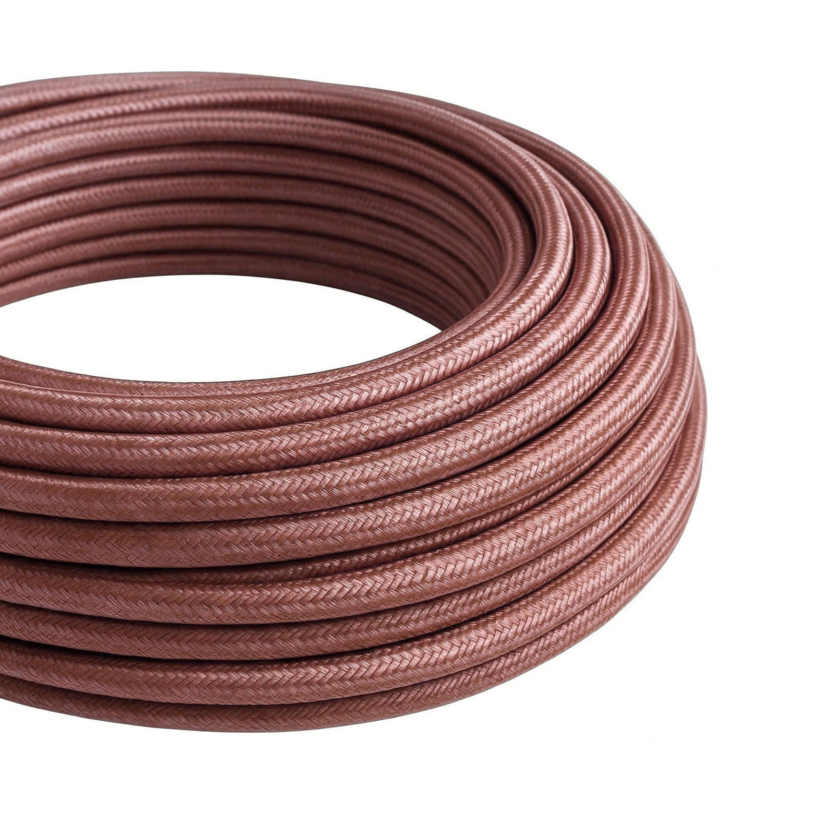Round cotton fabric cable – Marsala
