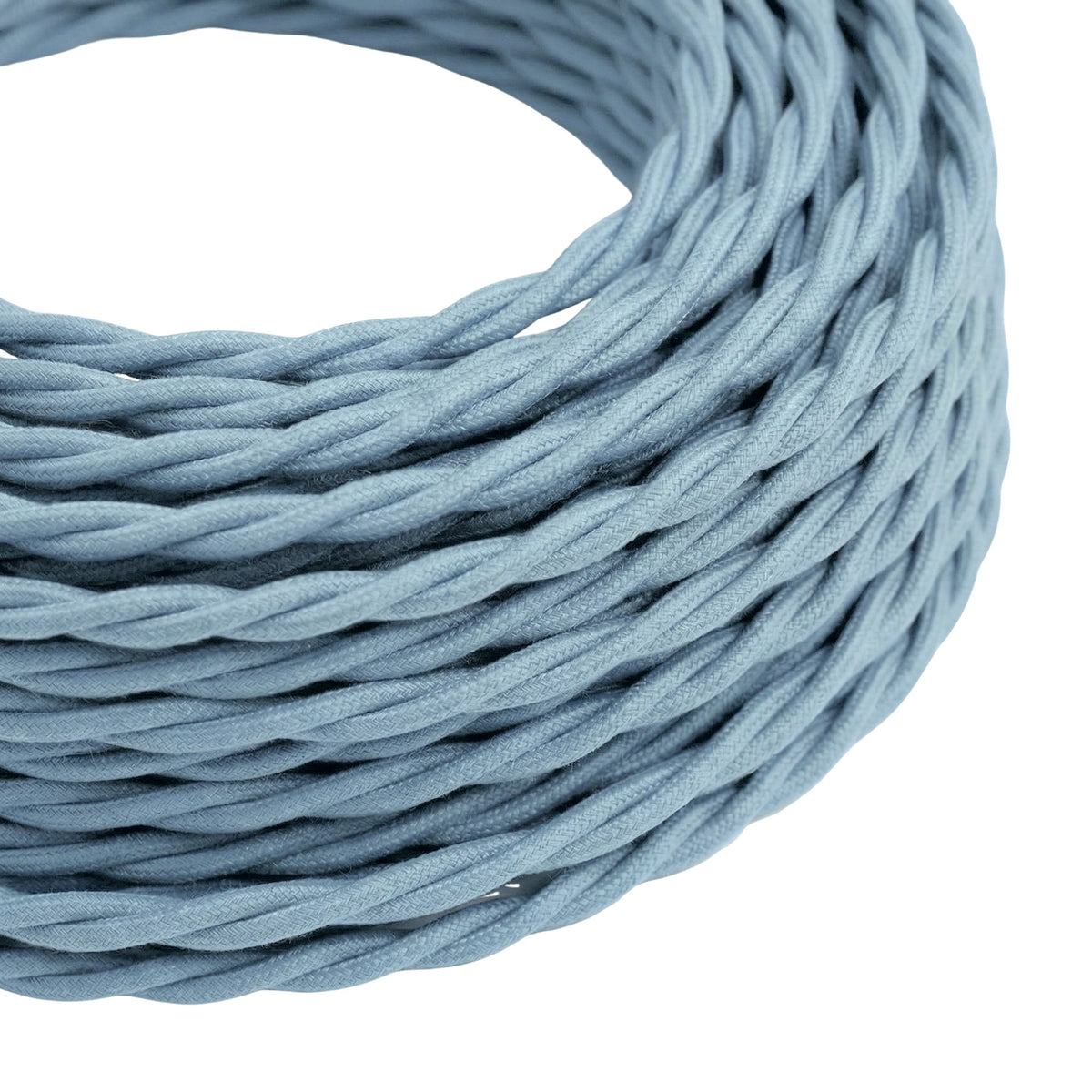 Twisted cotton fabric cable – Ocean blue