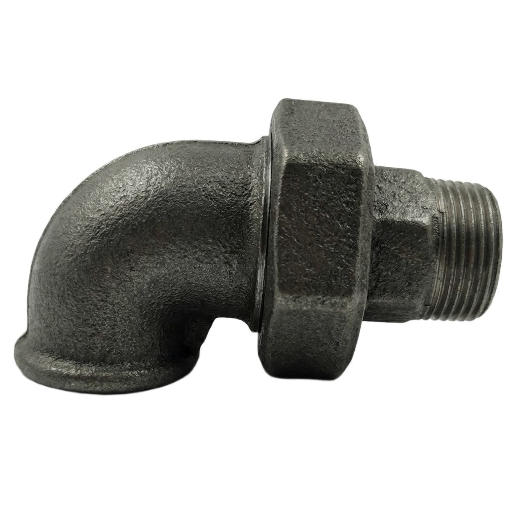 coude en fonte noire union m/f