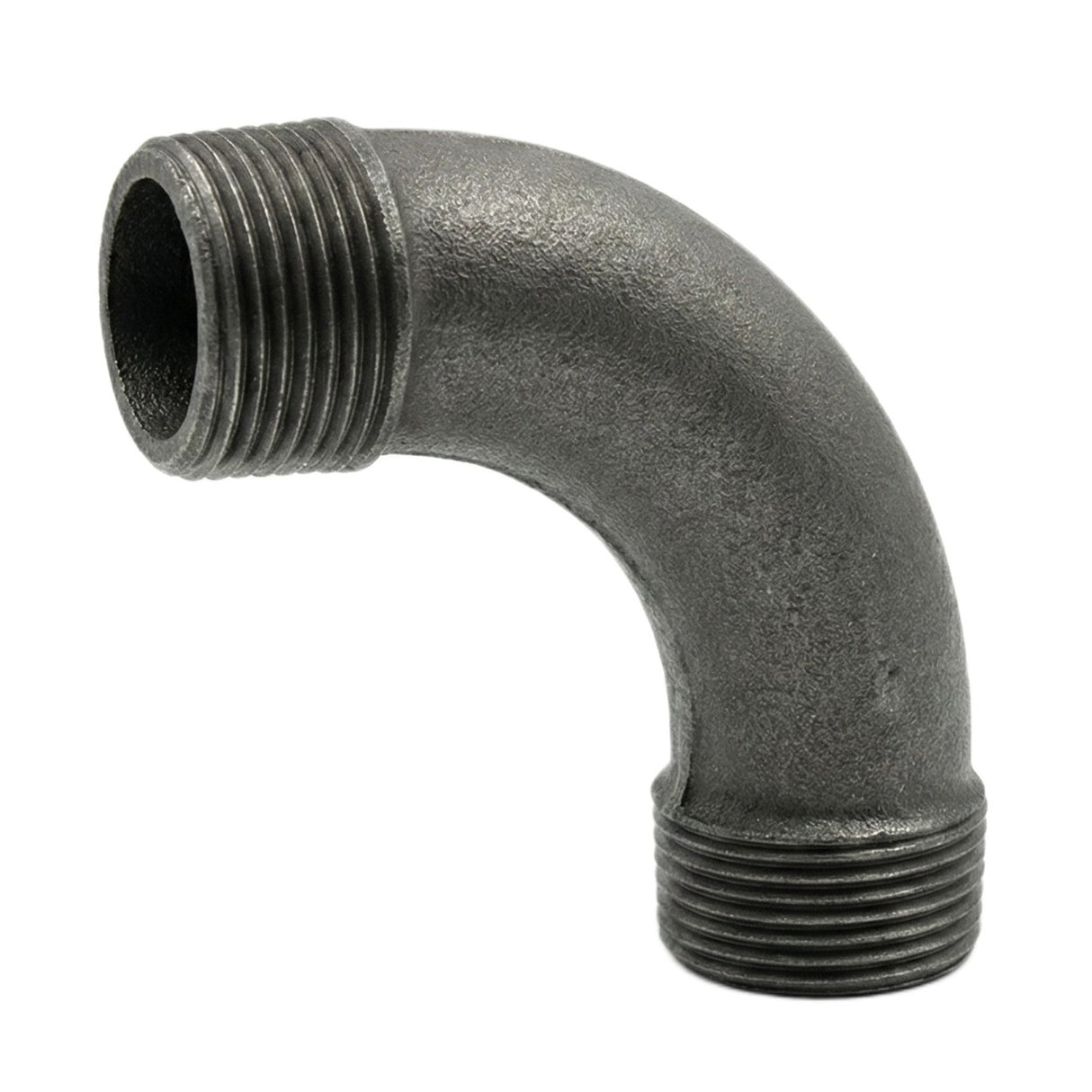 large radius cast iron male/male elbow
