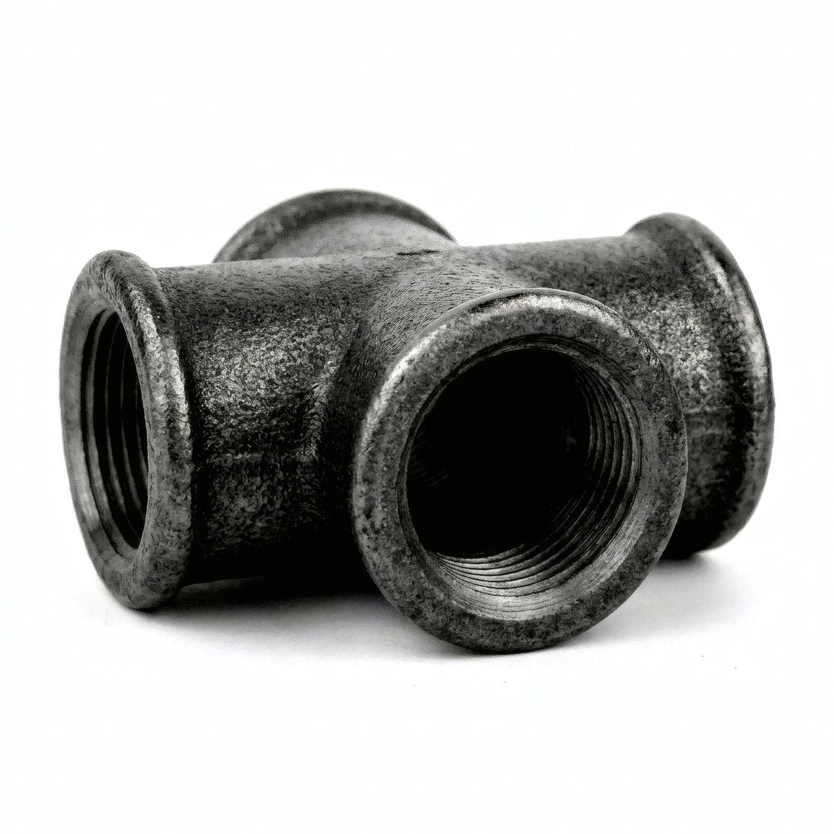 Croix - 4 voies - fonte noire - photo produit fond blanc 6