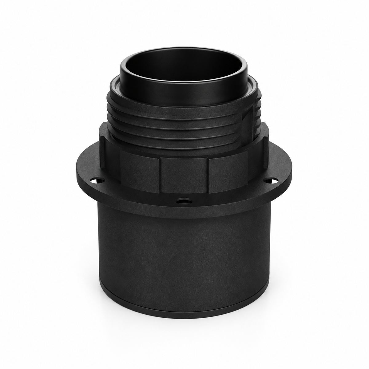 IP44 E27 socket for lampshade, wall or ceiling — black — view 1