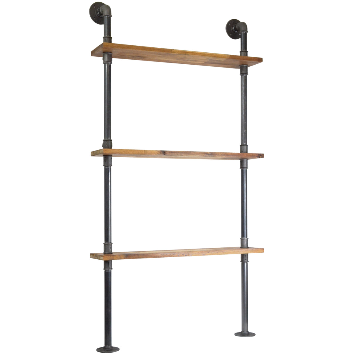 Shallow shelving kit - wall-mounted or free-standing - made-to-measure