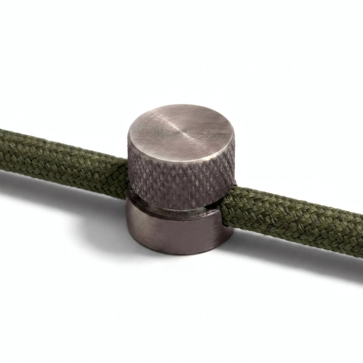 Metal wall-mount cable clip for fabric cable