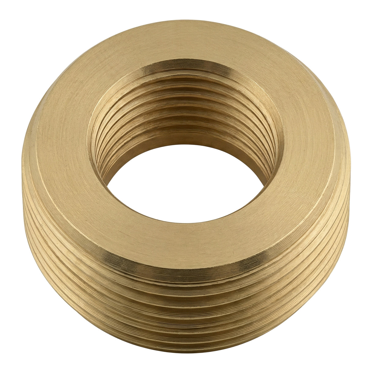 Fourrure bague de réduction mâle-femelle en laiton CW617N BSP - vue de dessus