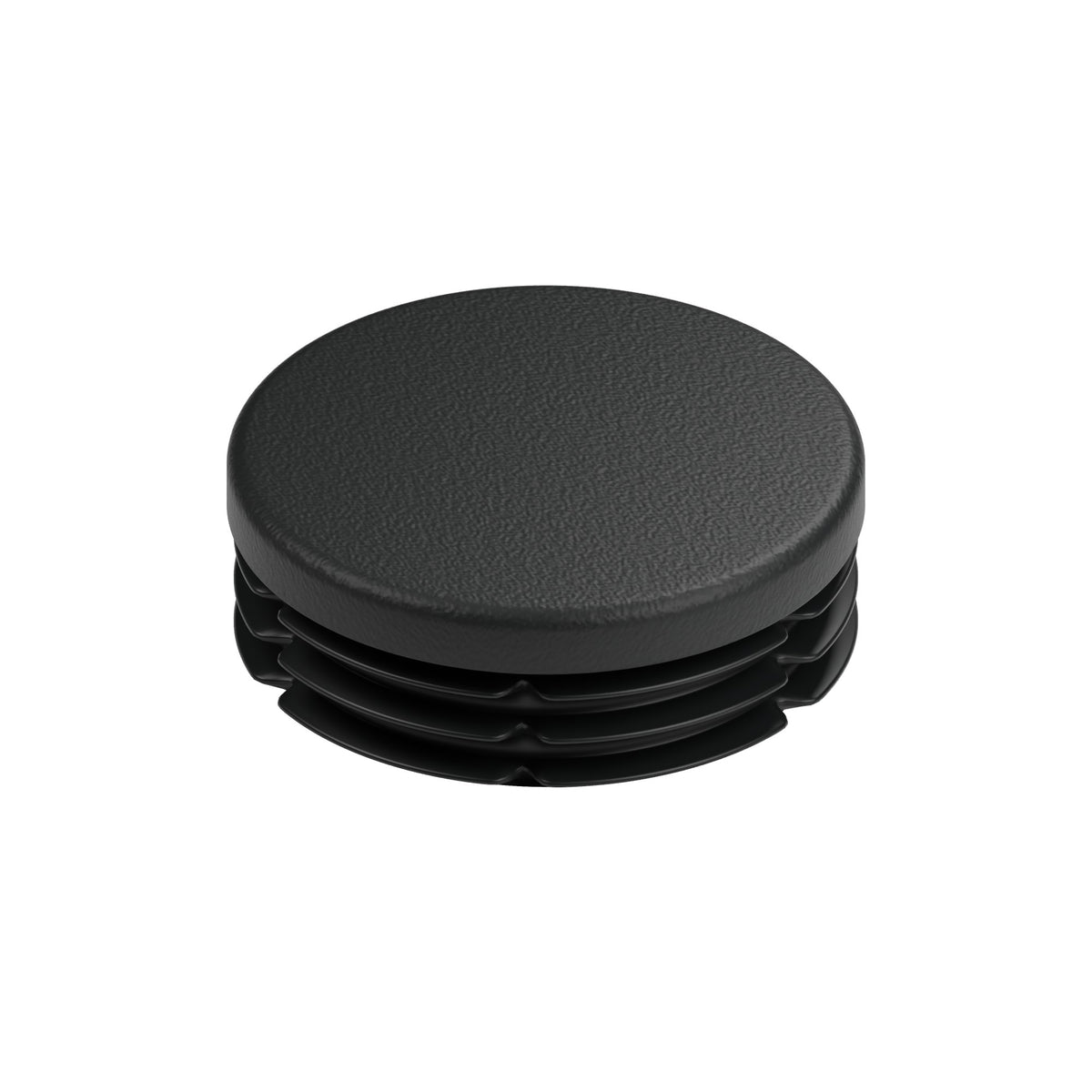 Black plastic insert for female fitting 1″1/4 33x42, top view of the flat head