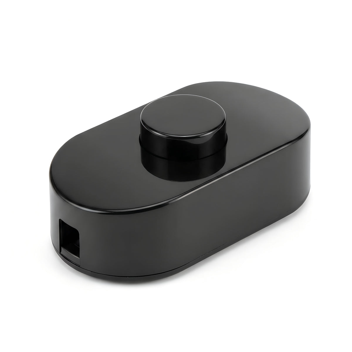 Single-pole black foot switch for floor lamps — Black