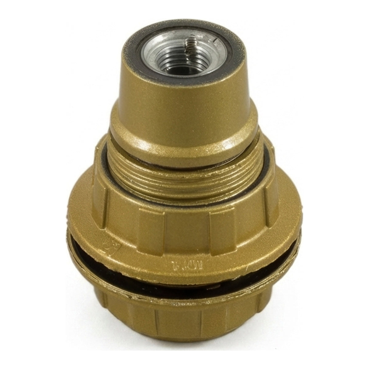E14 bakelite socket with double ring — Gold