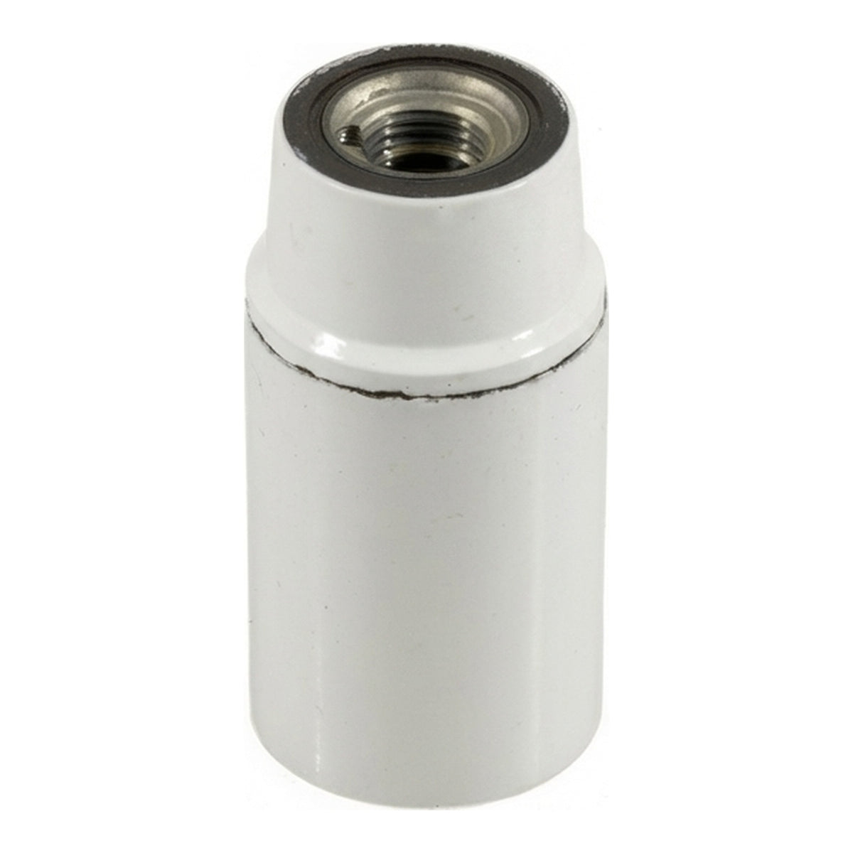 E14 bakelite socket — White