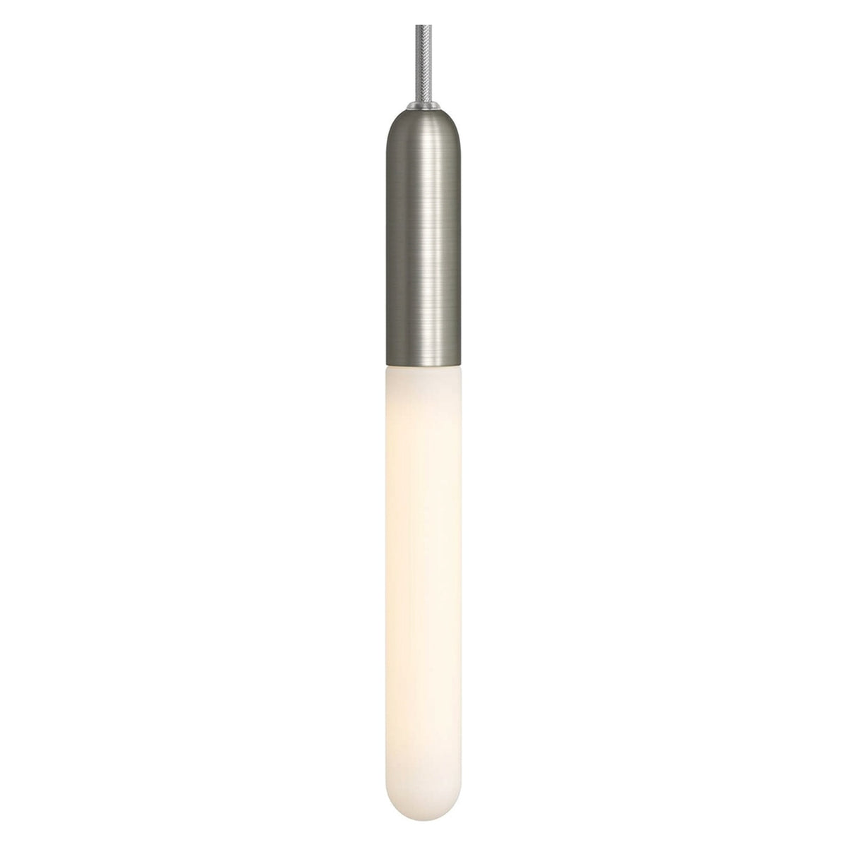 E14 compact metal socket — Satin titanium