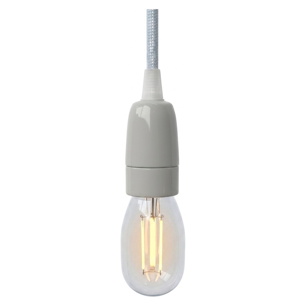 E14 porcelain socket — Grey