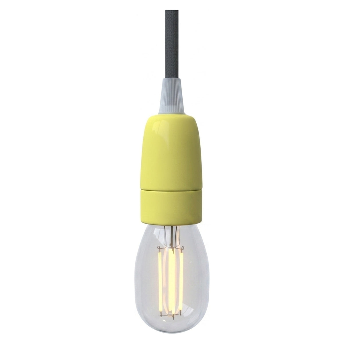 E14 porcelain socket — Yellow