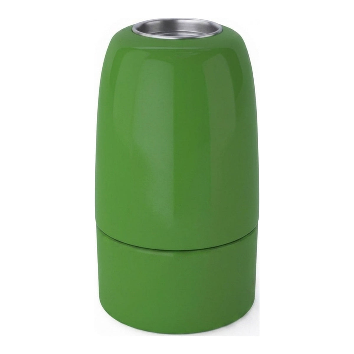 E14 porcelain socket — Green