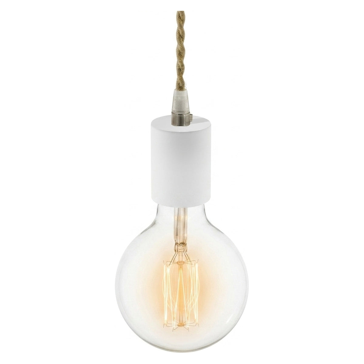 E27 wood socket — White