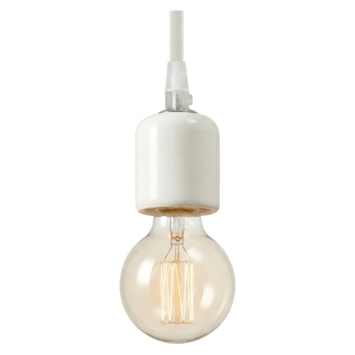 E27 ceramic socket — White