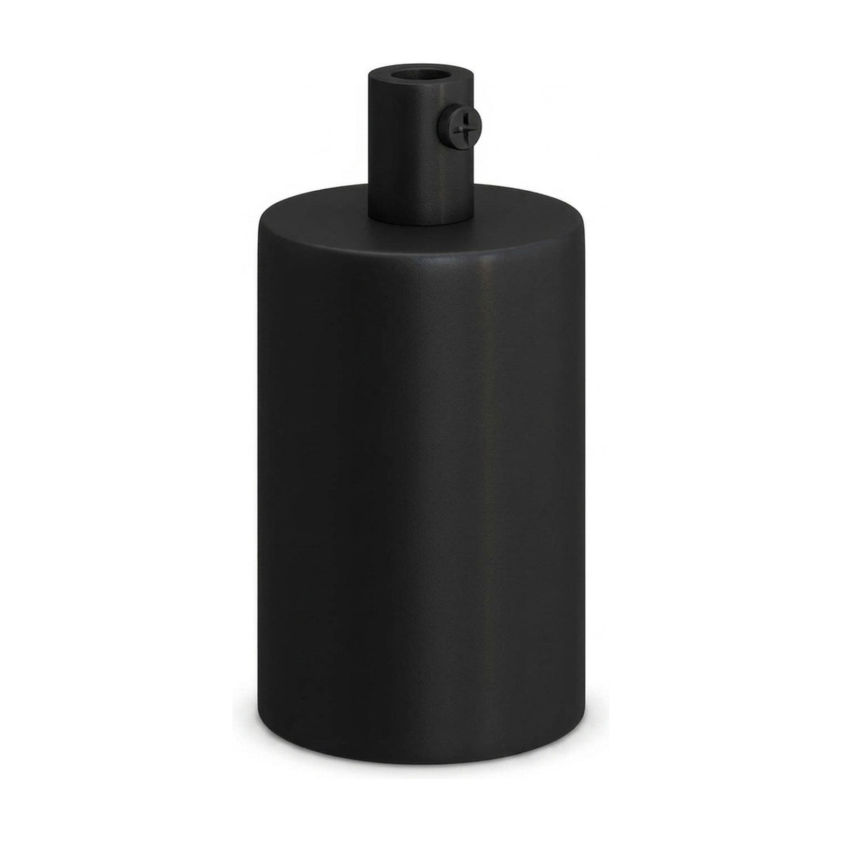 E27 cylindrical metal socket — Cylindrical metal / Black