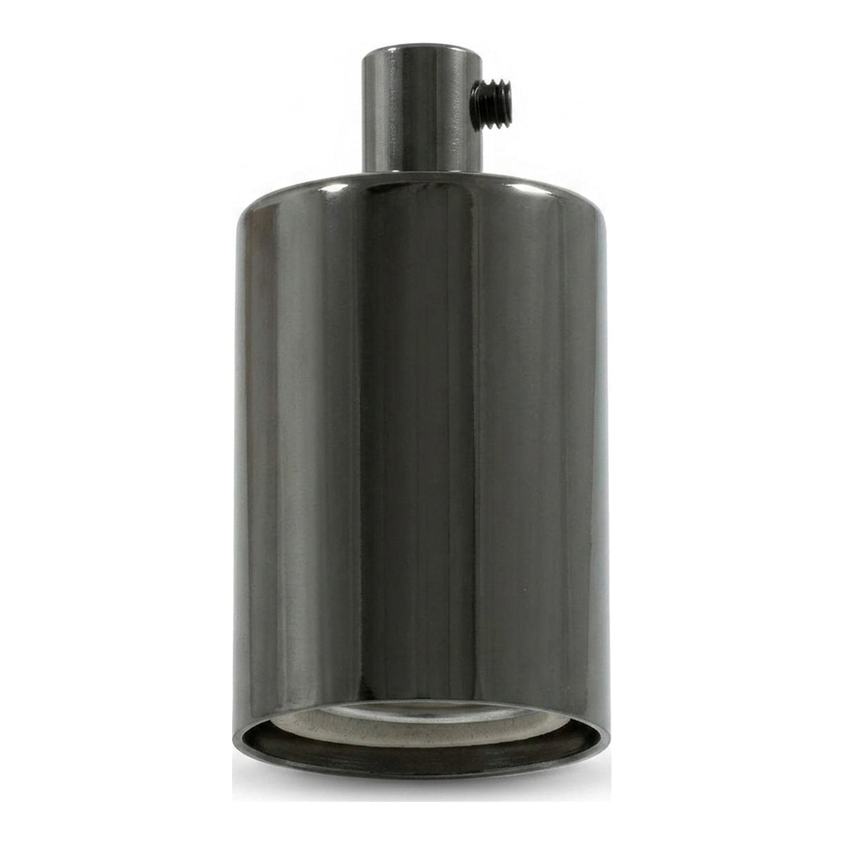 E27 cylindrical metal socket — Cylindrical metal / Black pearl