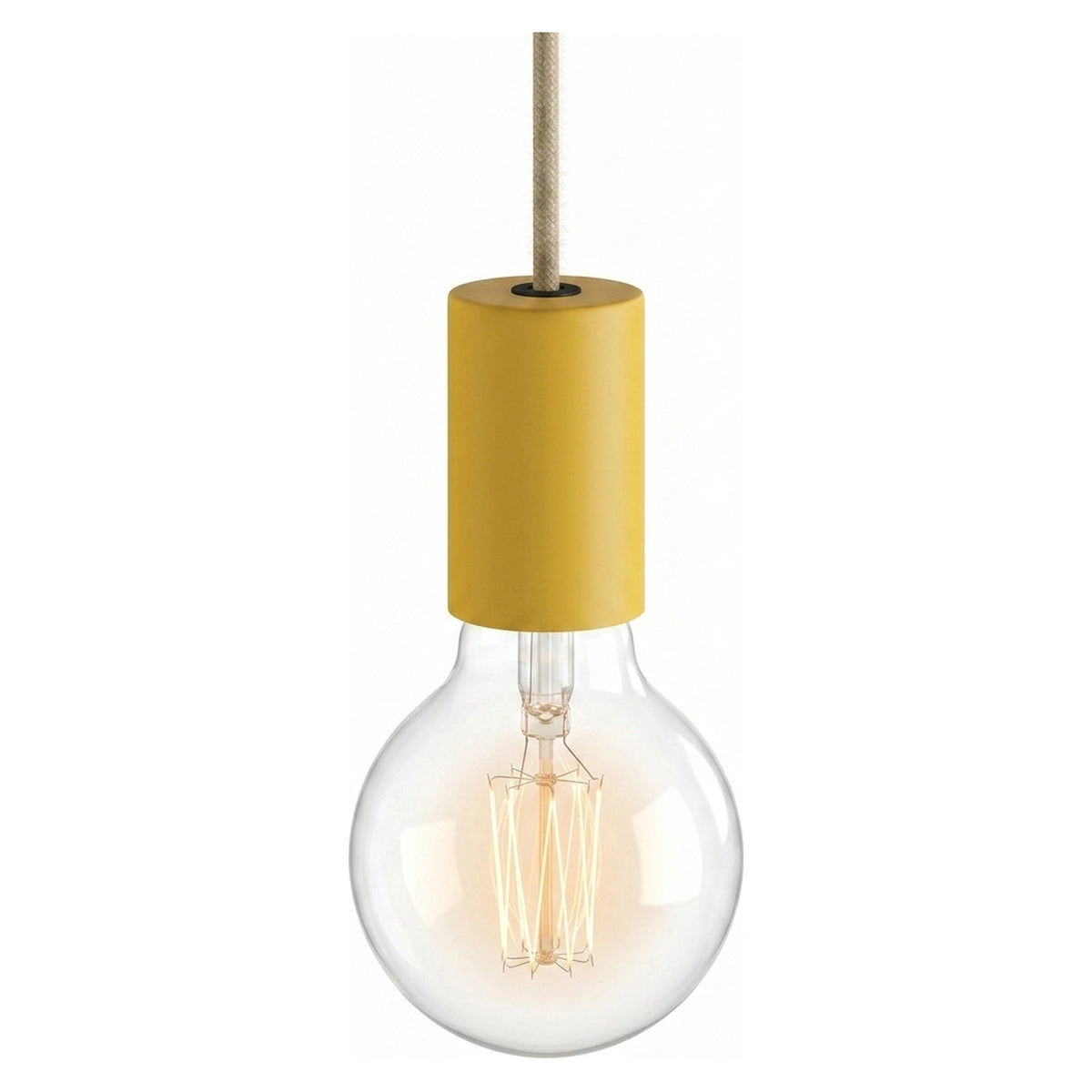 E27 pastel metal socket — Mustard
