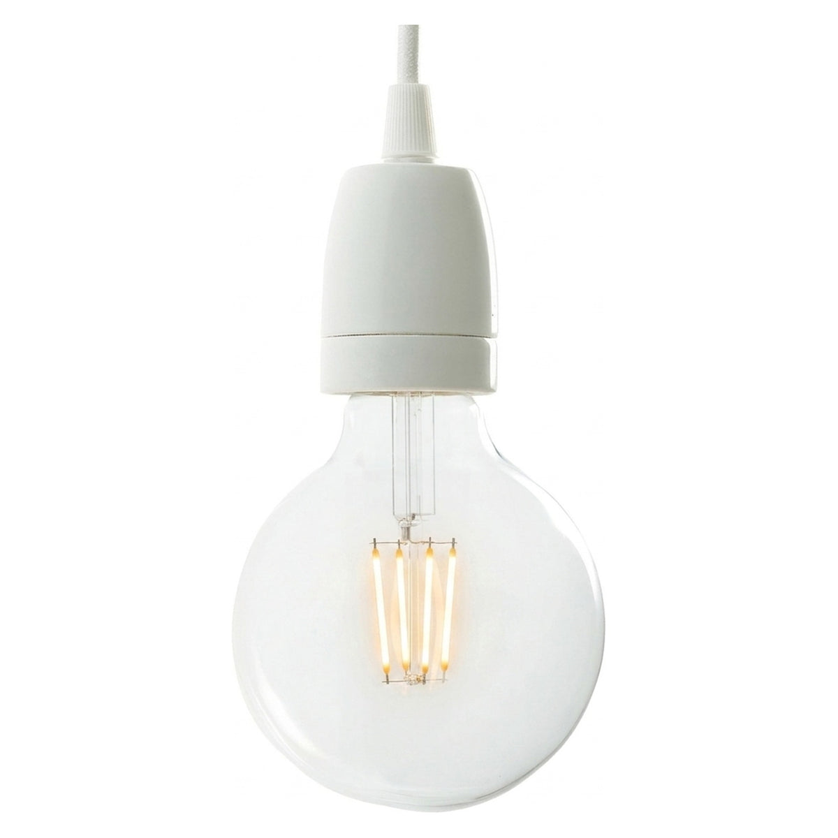 E27 porcelain socket — White