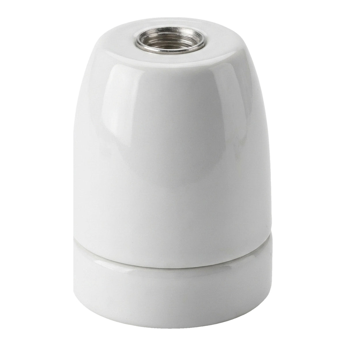 E27 porcelain socket — White