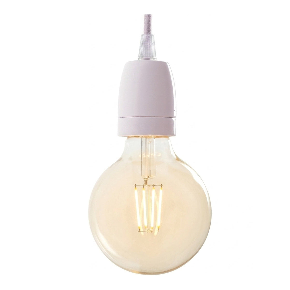 E27 porcelain socket — Antique pink
