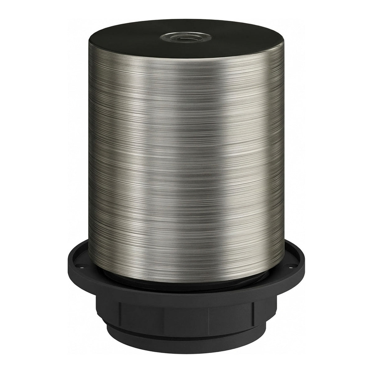 E27 half-threaded metal socket — Satin titanium