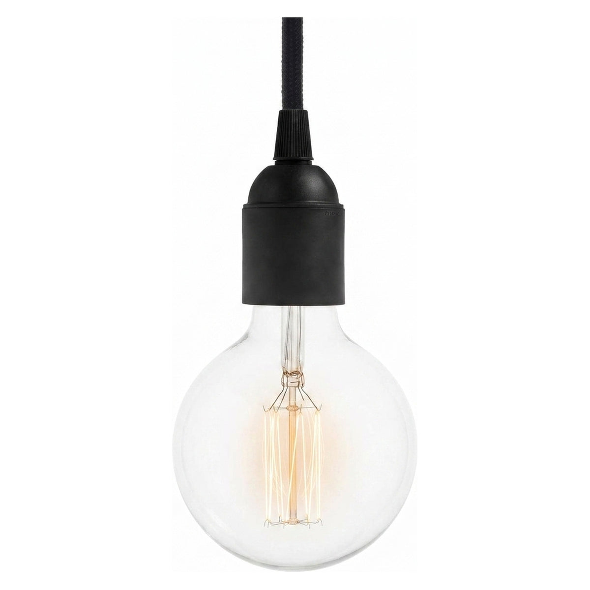 E27 thermoplastic socket — Black