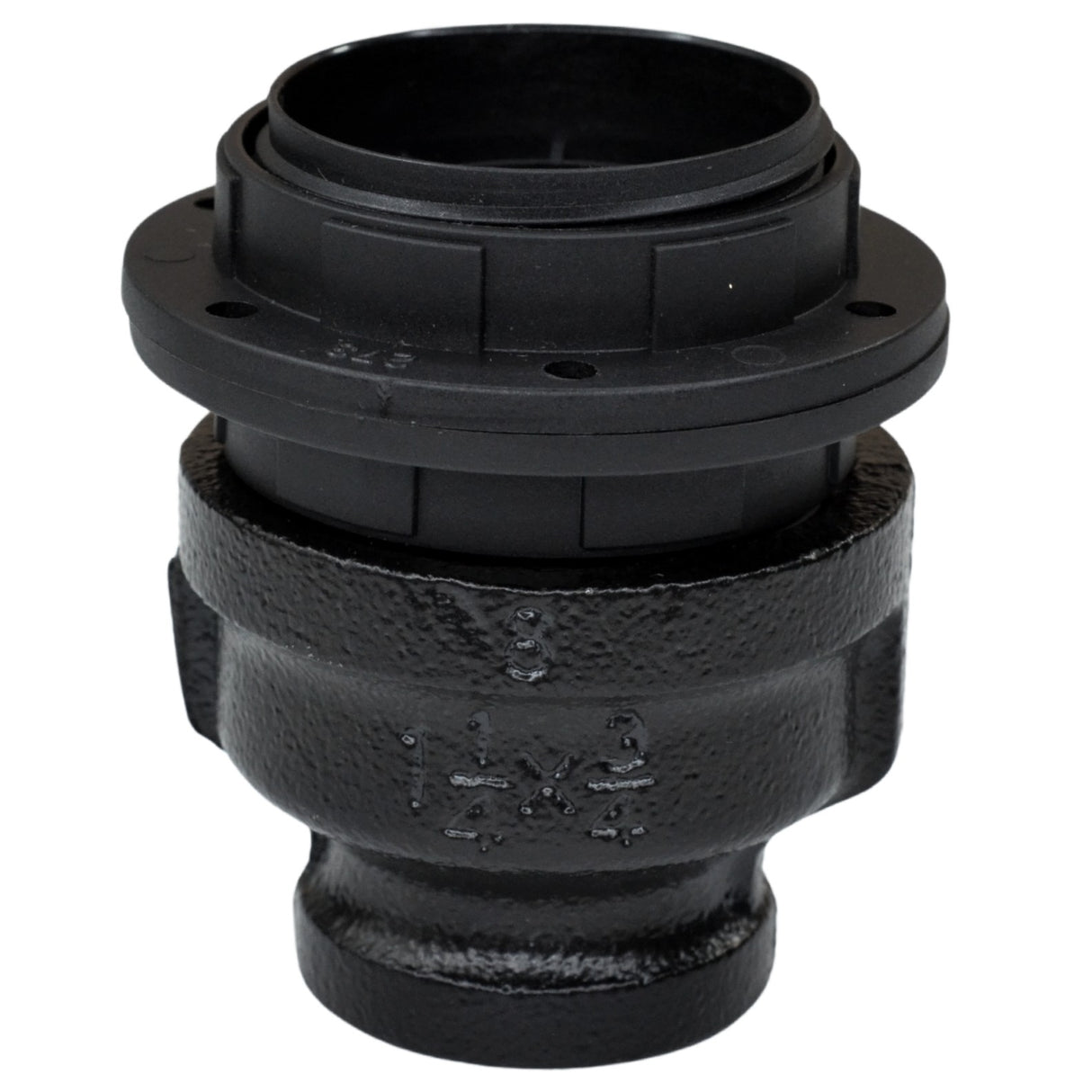 E27 Thermoplastic Socket Kit on Connector – decoration – black paint - socket kit for DIY industrial lamp