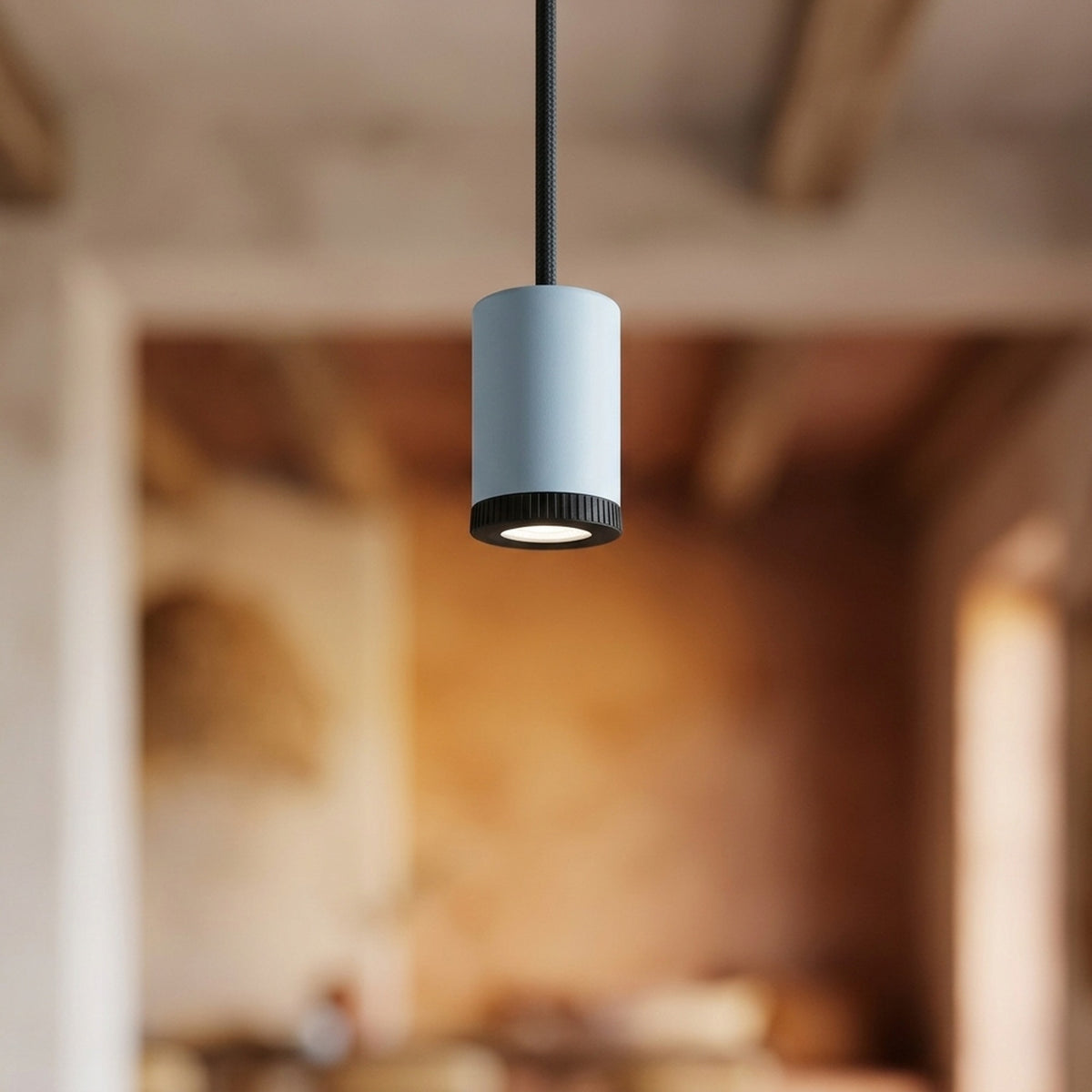 Mini LED spotlight in metal for Mini GU10 bulbs — Sky blue