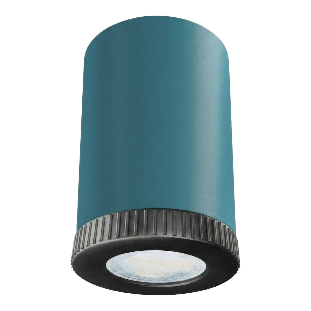 Mini LED spotlight in metal for Mini GU10 bulbs — Petrol blue