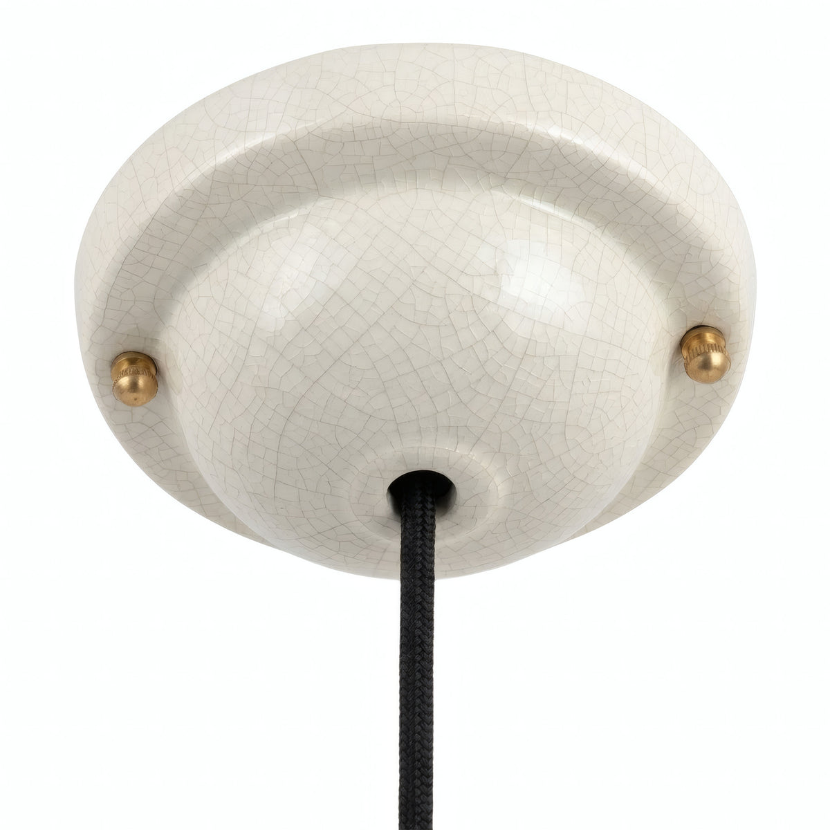 Glazed ceramic ceiling rose — Ø 130 mm / Crackle effect