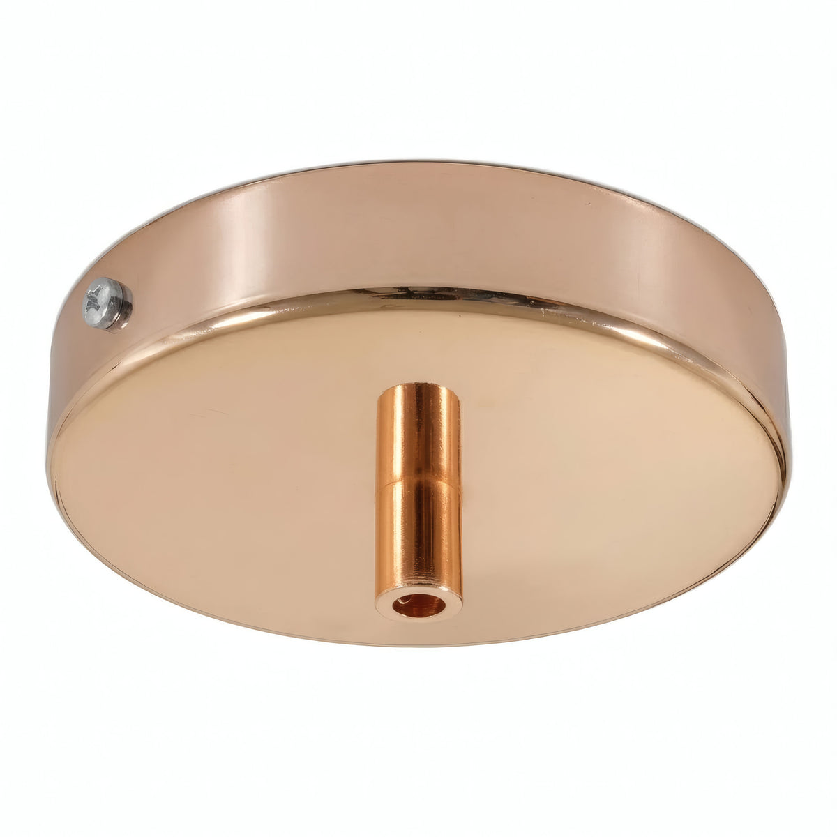 Cylindrical metal ceiling rose, Ø 120 mm — Cylindrical metal / Copper