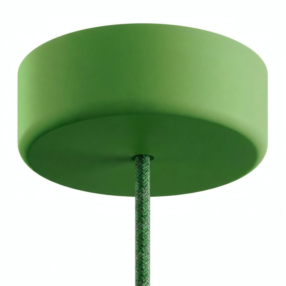 IP65 outdoor silicone ceiling rose, Ø 125 mm — Meadow green