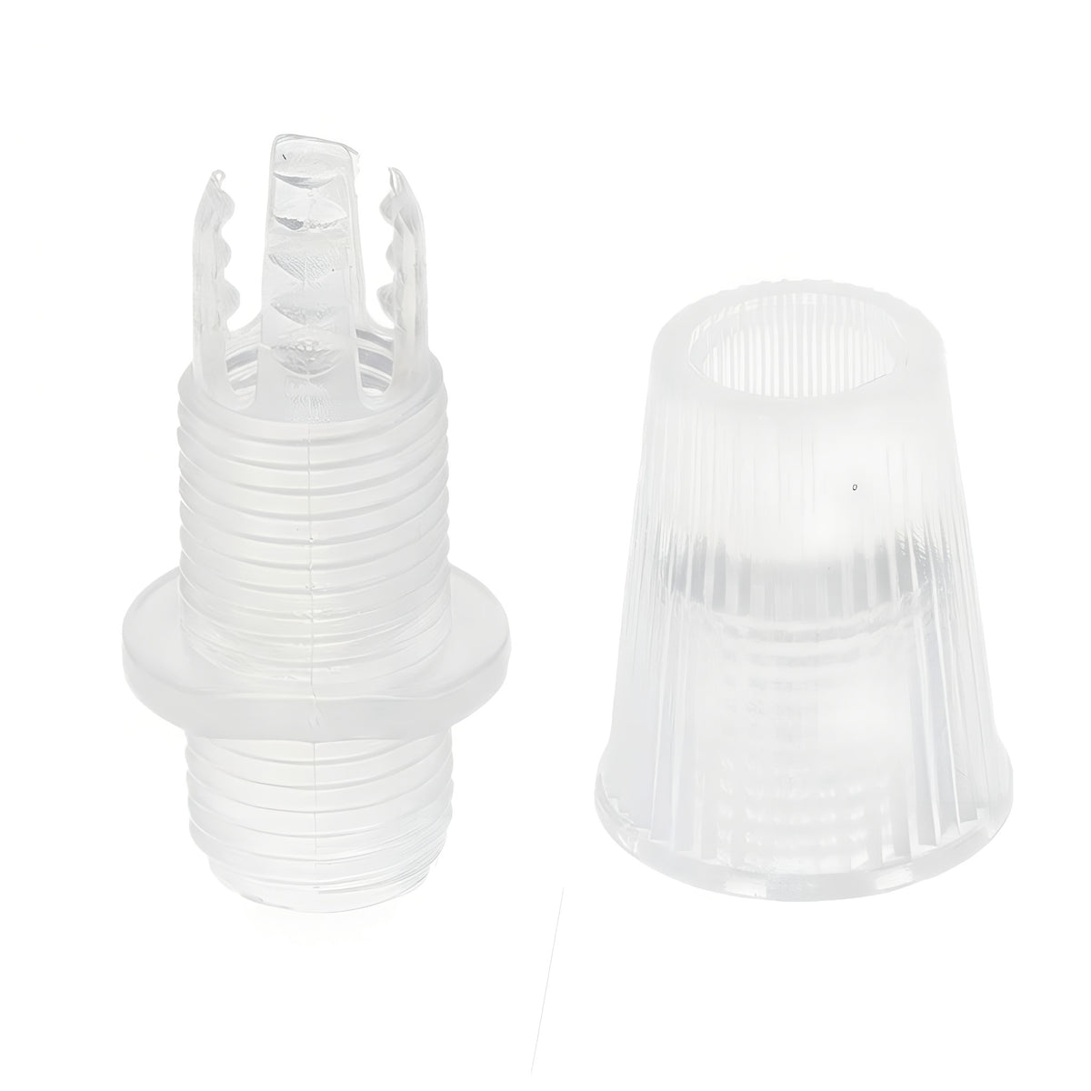 Conical cable grip for fabric cable — Clear