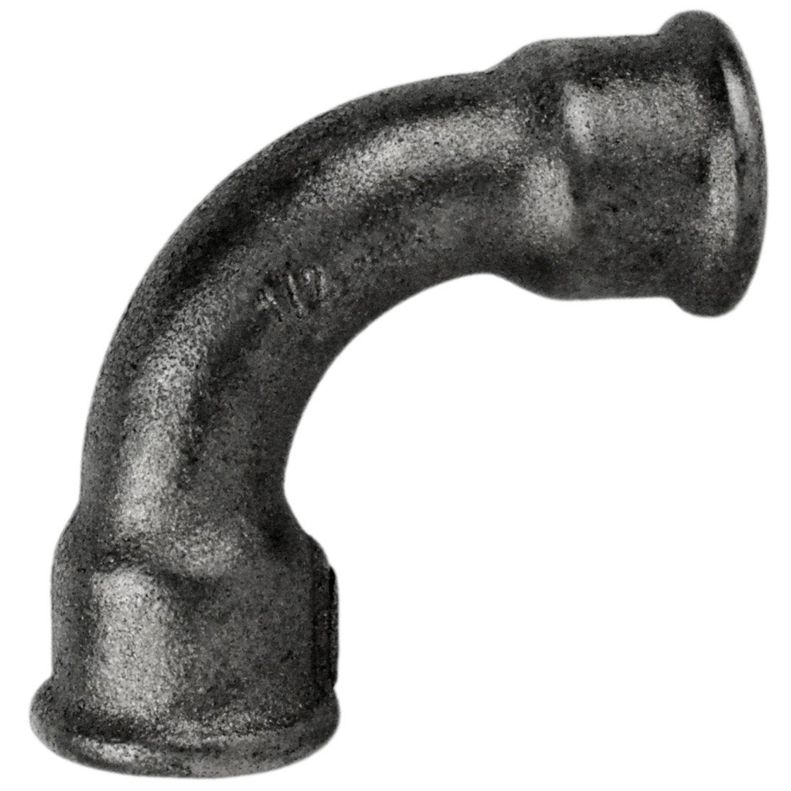 Large radius bend 90° F/F black cast iron