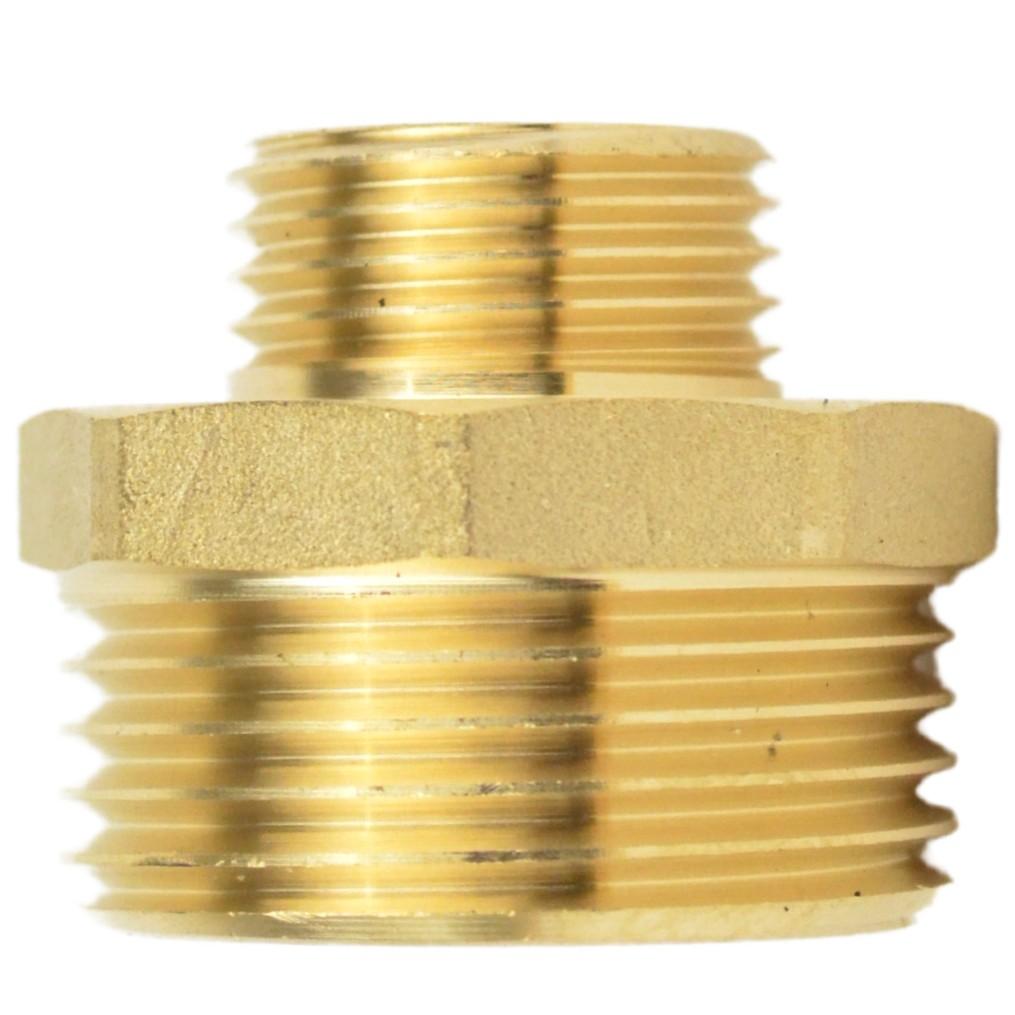 reduced brass nipple for plumbing
