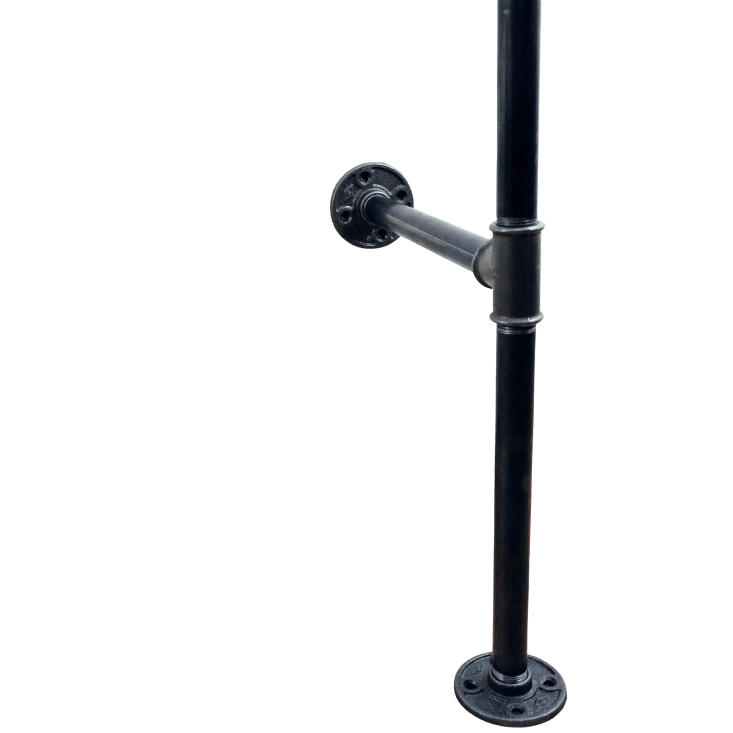 Wall-hung clothes rack, industrial style