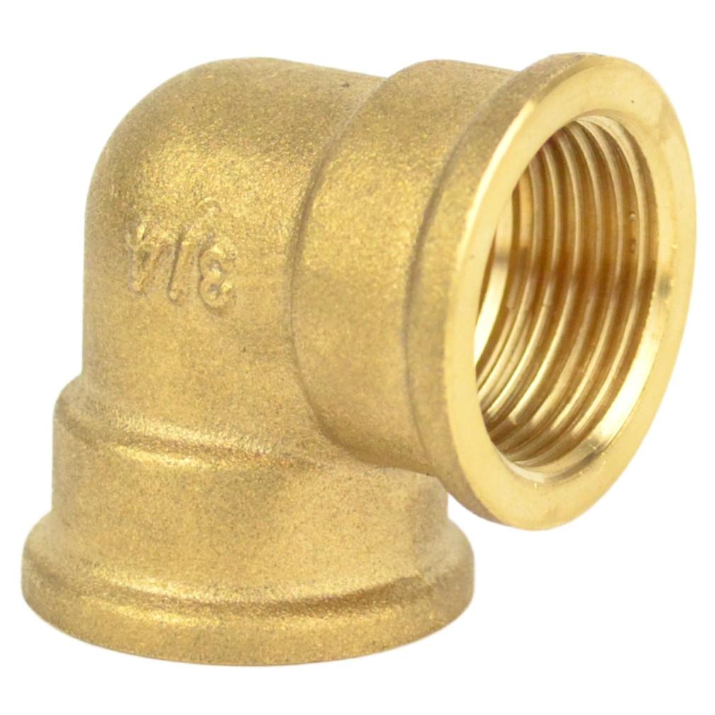 female brass elbow for threaded pipes