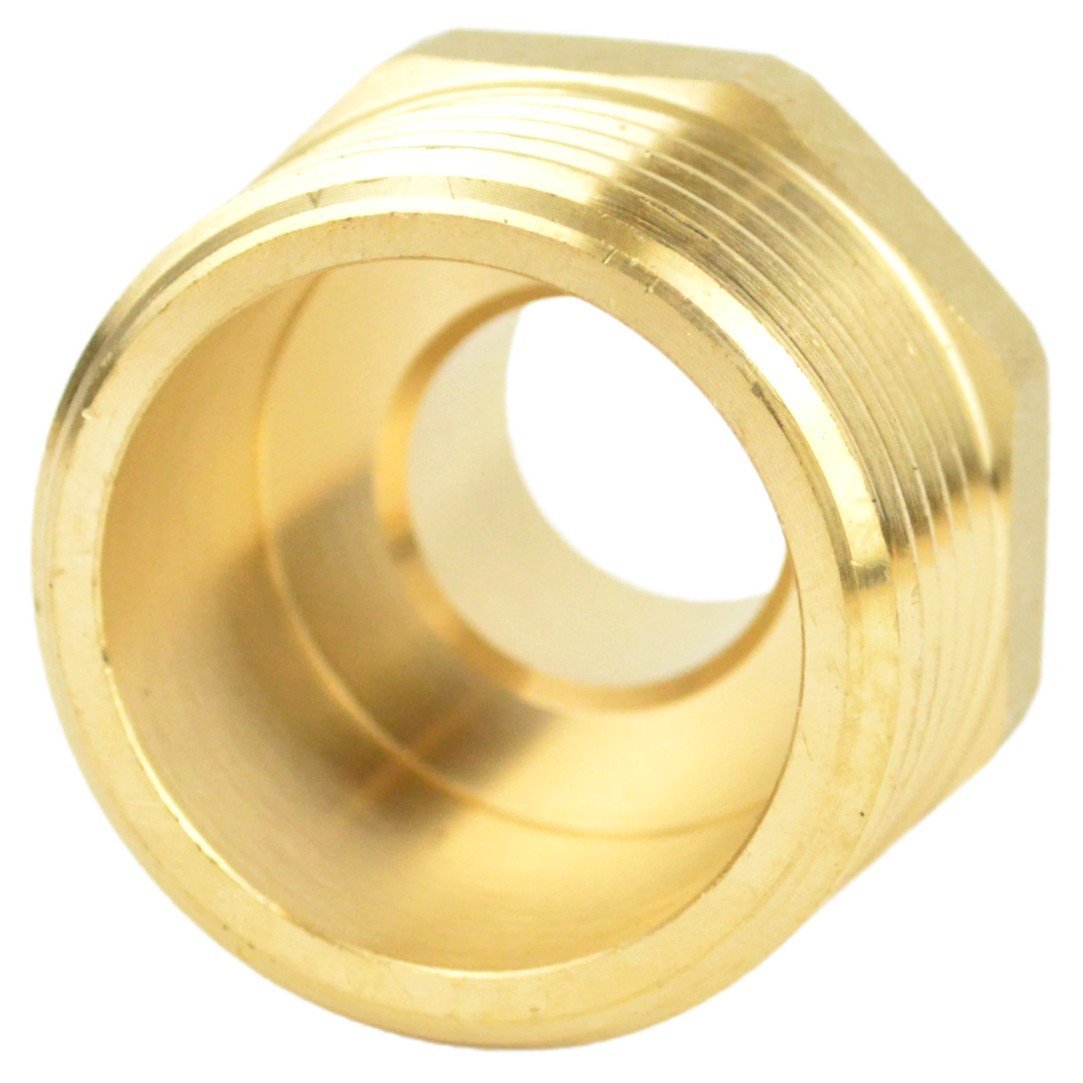 Reduced brass nipple fitting