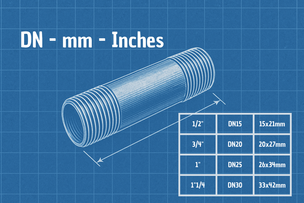 Dn15 Size Steel Pipe Diameters: DN • mm • inches – Home Invasion