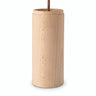 Cylindrical beech wood spotlight lampshade with E27 socket — Natural wood