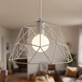 XL metal dome cage lampshade Ø 35 cm with E27 socket