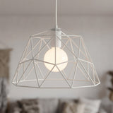 XL metal dome cage lampshade Ø 35 cm with E27 socket