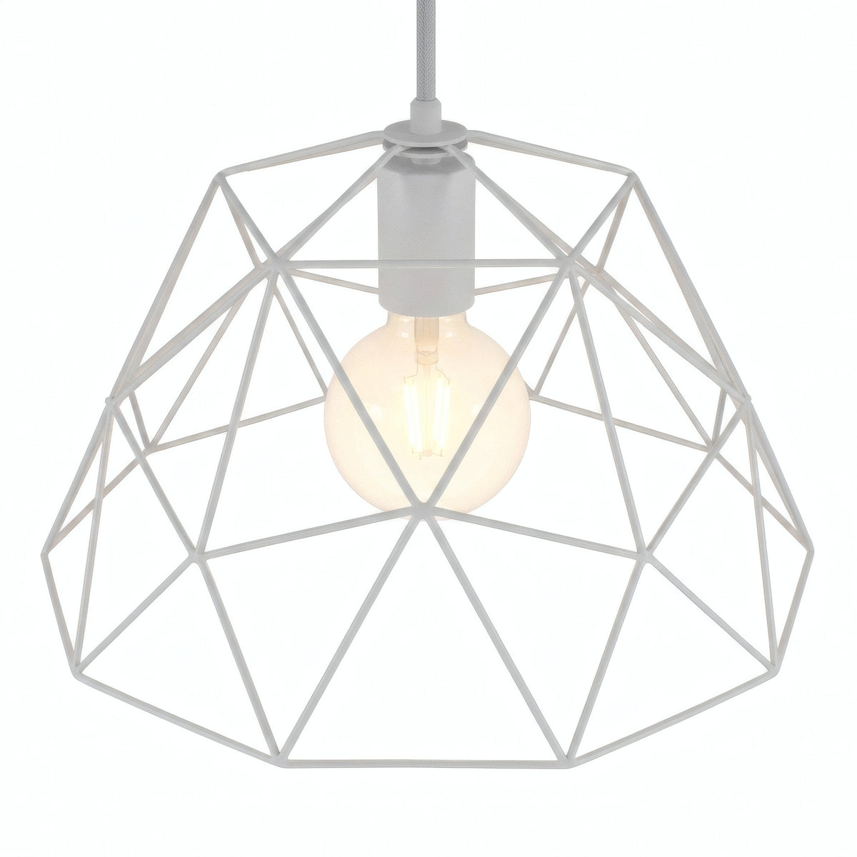 XL metal dome cage lampshade Ø 35 cm with E27 socket