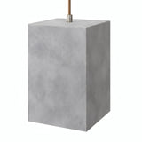 Cube cement lampshade with E27 socket — Light cement