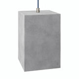 Cube cement lampshade with E27 socket — Light cement